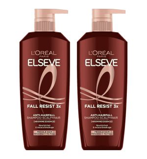 (BUNDLE OF 2) L'OREAL PARIS FALL RESIST 3X ANTI-HAIRFALL SHAMPOO 620ML - BEAUTY LANGUAGE