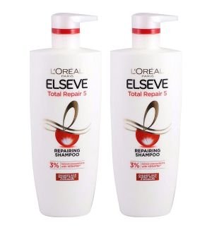 (BUNDLE OF 2) L'OREAL PARIS TOTAL REPAIR 5 SHAMPOO 620ML