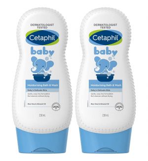 (BUNDLE OF 2) CETAPHIL BABY MOISTURISING BATH & WASH (BODY) 230ML
