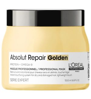 L'OREAL SERIE EXPERT PROTEIN + OMEGA-9 ABSOLUT REPAIR GOLDEN MASK 500ML (EXP: 11/2027)