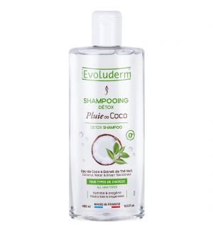 EVOLUDERM DETOX SHAMPOO WITH COCONUT WATER & GREEN TEA EXTRACT 400ML