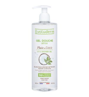EVOLUDERM DETOX SHOWER GEL WITH COCONUT WATER & GREEN TEA EXTRACT 500ML