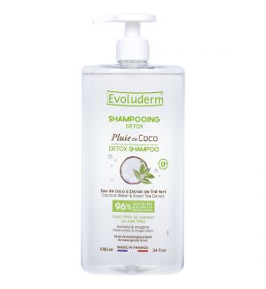 EVOLUDERM DETOX SHAMPOO WITH COCONUT WATER & GREEN TEA EXTRACT 1L (EXP:02/2026)