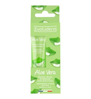 EVOLUDERM MOISTURIZING LIP BALM ALOE VERA 15ML
