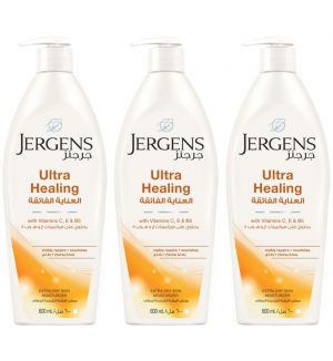 (BUNDLE OF 3) JERGENS BODY LOTION ULTRA HEALING 600ML