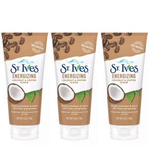 (BUNDLE OF 3) ST. IVES ENERGIZING COCONUT & COFFEE SCRUB 170G