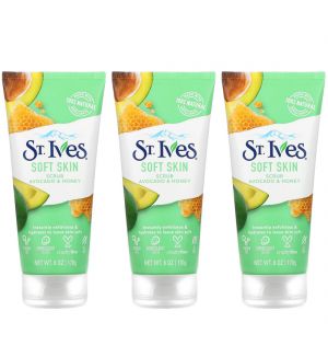 (BUNDLE OF 3) ST. IVES SOFT SKIN AVOCADO AND HONEY SCRUB 170G