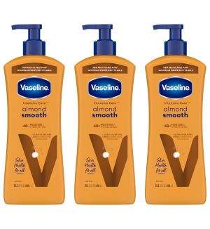 (BUNDLE OF 3) VASELINE ALMOND SMOOTH LOTION 600ML