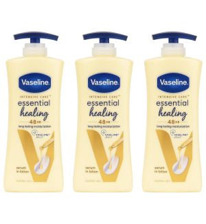 (BUNDLE OF 3) VASELINE INTENSIVE CARE ESSENTIAL HEALING LOTION 600ML