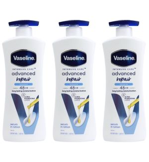 (BUNDLE OF 3) VASELINE INTENSIVE CARE ADVANCED REPAIR LOTION 600ML (UNSCENTED)