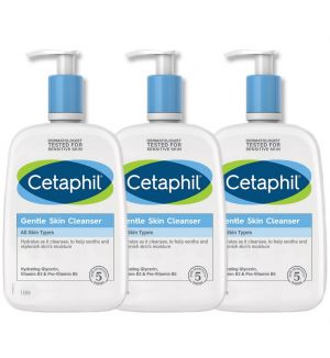 (BUNDLE OF 3) CETAPHIL GENTLE SKIN CLEANSER 1L