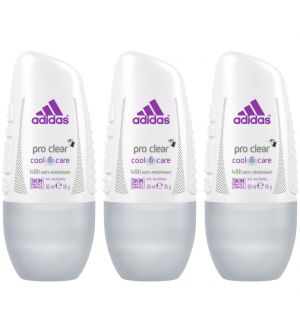 (BUNDLE OF 3) ADIDAS ROLL ON PRO CLEAR FOR WOMEN 50ML
