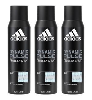 (BUNDLE OF 3) ADIDAS DEO SPRAY DYNAMIC PULSE 150ML