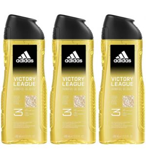 (BUNDLE OF 3) ADIDAS 3 IN 1 SHOWER GEL VICTORY LEAGUE 400ML (EXP : 06/2026)