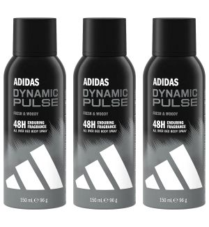 (BUNDLE OF 3) ADIDAS DEO SPRAY DYNAMIC PULSE 150ML