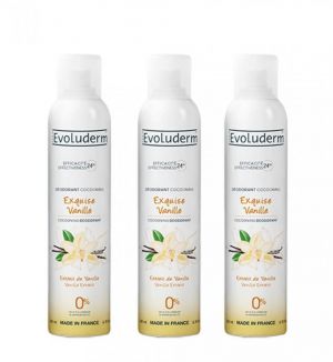 (BUNDLE OF 3) EVOLUDERM VANILLA EXTRACT DEODORANT 24H 200ML
