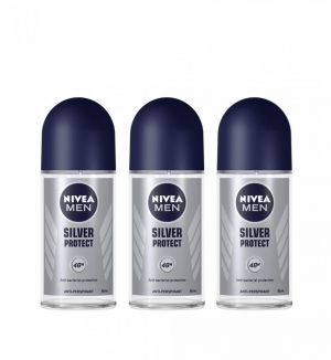 (BUNDLE OF 3) NIVEA ROLL ON SILVER PROTECT (M) 50ML