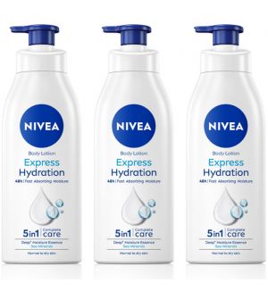 (BUNDLE OF 3) NIVEA EXPRESS HYDRATION BODY LOTION 380ML 