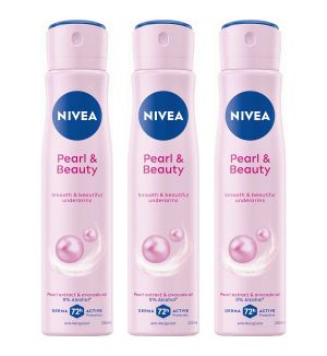(BUNDLE OF 3) NIVEA DEODORANT SPRAY PEARL & BEAUTY 250ML