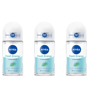 (BUNDLE OF 3) NIVEA ROLL ON FRESH ENERGY (L) 50ML