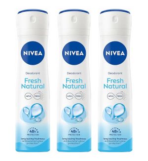 (BUNDLE OF 3) NIVEA DEODORANT SPRAY FRESH NATURAL 150ML