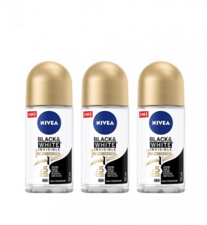 (BUNDLE OF 3) NIVEA ROLL ON BLACK & WHITE INVISIBLE SILKY SMOOTH 50ML