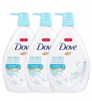 (BUNDLE OF 3) DOVE SHOWER OXYGEN MOISTURE 1L