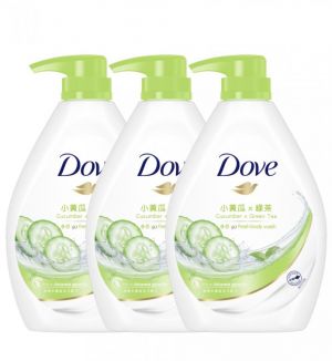 (BUNDLE OF 3) DOVE SHOWER CUCUMBER & GREEN TEA SCENT (AQUA) 1L
