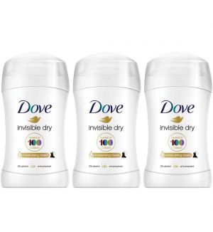 (BUNDLE OF 3) DOVE DEODORANT STICK INVISIBLE DRY 40G