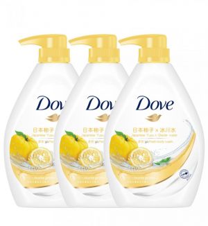 (BUNDLE OF 3) DOVE SHOWER JAPANESE YUZU X GLACIER WATER 1L