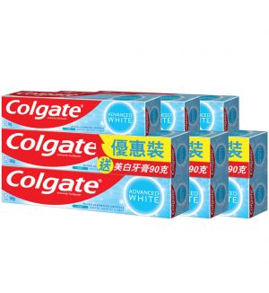 (BUNDLE OF 3) COLGATE ADVANCED WHITE TOOTHPASTE 2X160G + 90G