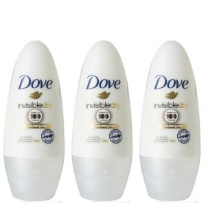 (BUNDLE OF 3) DOVE DEODORANT ROLL ON INVISIBLE DRY 40ML