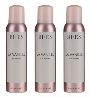 BI-ES LA VANILLE DEODORANT (L) 150ML X 3 QTY