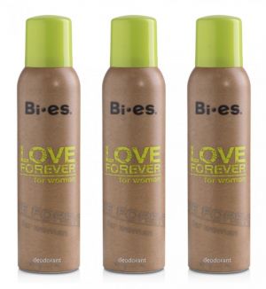 (BUNDLE OF 3) BI-ES LOVE FOREVER FOR WOMEN GREEN DEODORANT 150ML