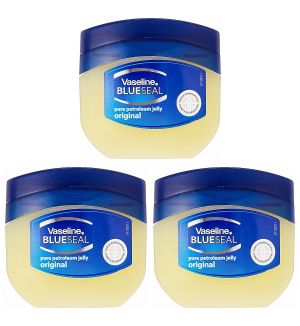 (BUNDLE OF 3) VASELINE BLUE SEAL PURE PETROLEUM JELLY ORIGINAL 100ML