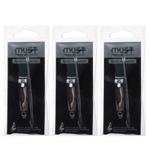 (BUNDLE OF 3) MUST 6401 NAIL CLIPPER AND CUTICLE TRIMMER