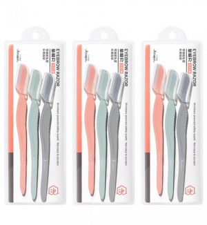 (BUNDLE OF 3) KINEPIN J1010 EYEBROW RAZOR (3PCS)
