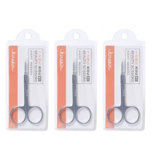 (BUNDLE OF 3) KINEPIN J1047 BEAUTY SCISSORS (CURVED TIP)