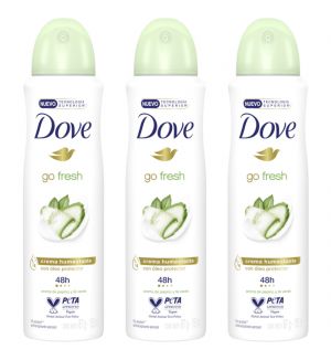 (BUNDLE OF 3) DOVE GO FRESH DEODORANT SPRAY CUCUMBER & GREEN TEA 150ML