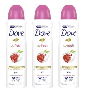 (BUNDLE OF 3) DOVE GO FRESH DEODORANT SPRAY POMEGRANATE & LEMON VERBENA 150ML