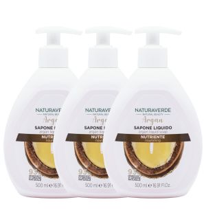 (BUNDLE OF 3) NATURAVERDE ARGAN NOURISHING LIQUID HAND SOAP 500ML