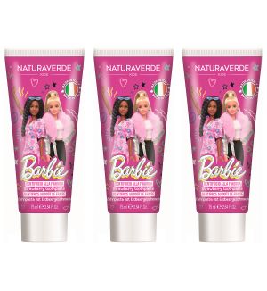 (BUNDLE OF 3) NATURAVERDE BARBIE STRAWBERRY TOOTHPASTE 75ML