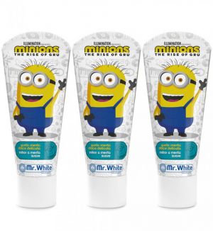 (BUNDLE OF 3) MR WHITE MINIONS TOOTHPASTE 75ML