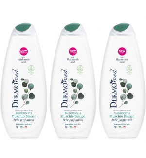 (BUNDLE OF 3) DERMOMED SHOWER GEL WHITE MUSK 450ML