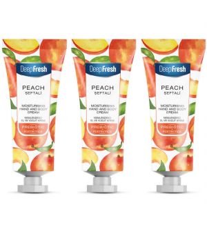 (BUNDLE OF 3) DEEP FRESH PEACH MOISTURISING HAND & BODY CREAM 50ML