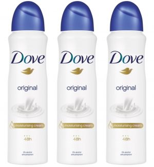(BUNDLE OF 3) DOVE  ORIGINAL DEODORANT SPRAY 250ML