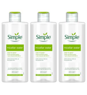 (BUNDLE OF 3) SIMPLE KIND TO SKIN MICELLAR WATER 400ML