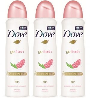 (BUNDLE OF 3) DOVE POMEGRANATE & LEMON VERBENA DEODORANT SPRAY 250ML 