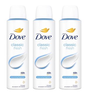 (BUNDLE OF 3) DOVE DEODORANT SPRAY CLASSIC FRESH 150ML