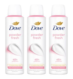 (BUNDLE OF 3) DOVE DEODORANT SPRAY POWDER FRESH 150ML